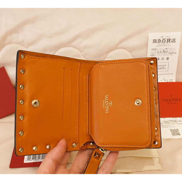 VALENTINO - ヴァレンティノ🧡二つ折り財布🧡ロックスタッズスモールの