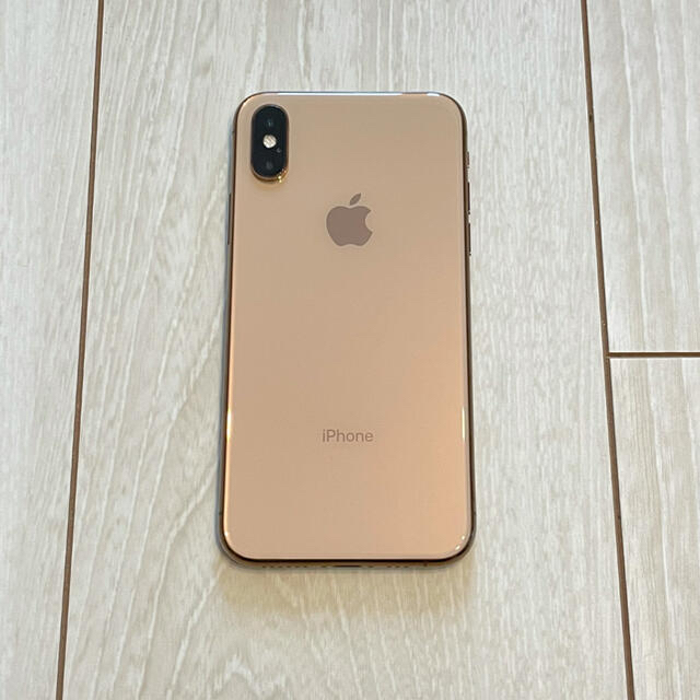 Apple(アップル)のiPhone Xs Gold 256 GB SIMフリー スマホ/家電/カメラのスマートフォン/携帯電話(スマートフォン本体)の商品写真