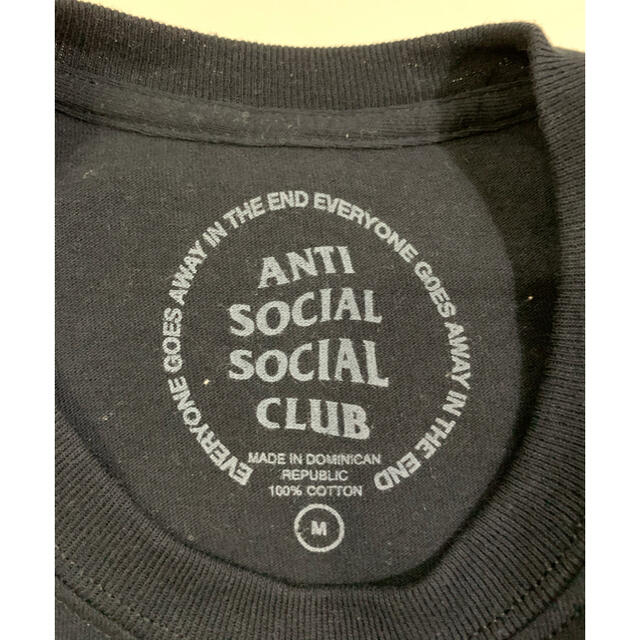 ANTI(アンチ)のASSC アンチソーシャルソーシャルクラブ tee ブラック M メンズのトップス(Tシャツ/カットソー(半袖/袖なし))の商品写真