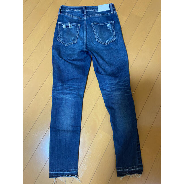 rienda(リエンダ)のrienda HARD CRASH J／W DENIMアンクルパギンス レディースのパンツ(デニム/ジーンズ)の商品写真