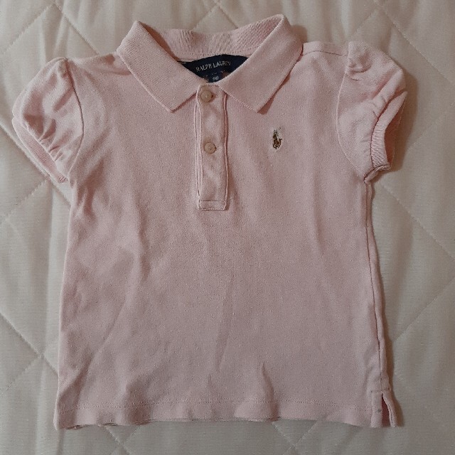 POLO RALPH LAUREN(ポロラルフローレン)のラルフローレン　ポロシャツ　半袖　ピンク　90 キッズ/ベビー/マタニティのキッズ服女の子用(90cm~)(Tシャツ/カットソー)の商品写真