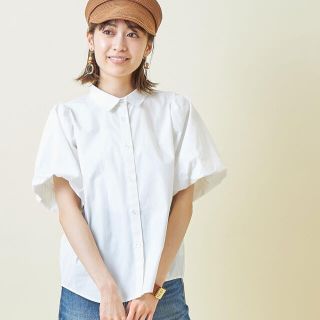 ザラ(ZARA)の小林有里さん着用　バルーン袖シャツブラウス(シャツ/ブラウス(半袖/袖なし))