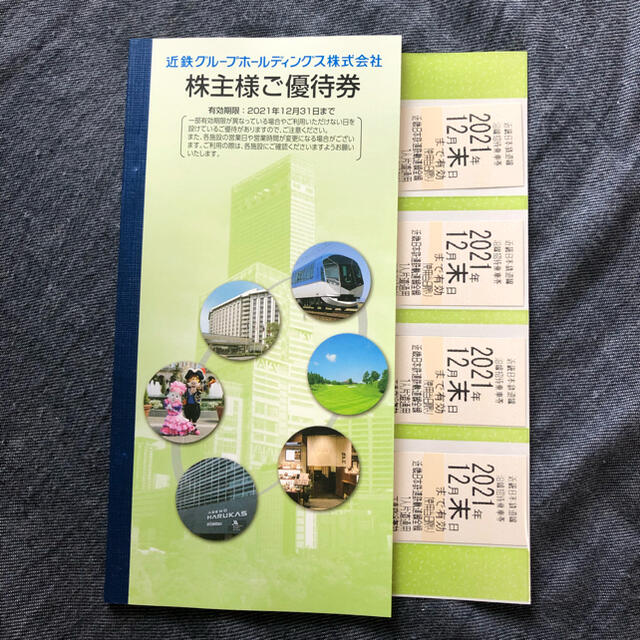 近鉄百貨店(キンテツヒャッカテン)の近鉄グループホールディングス 株主優待 1冊 チケットの乗車券/交通券(鉄道乗車券)の商品写真
