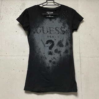 ゲス(GUESS)のGUESS Tシャツ　ブラック　レディース(Tシャツ(半袖/袖なし))