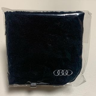 アウディ(AUDI)のAudiアウディ ノベルティ 今治ハンカチタオル 黒 (ノベルティグッズ)