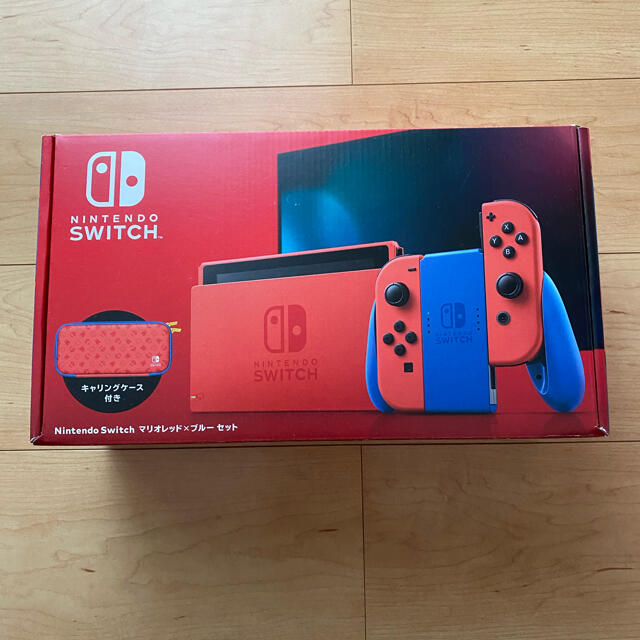 Nintendo Switch(ニンテンドースイッチ)のNintendo Switch 本体 マリオレッド×ブルーセット　中古品 エンタメ/ホビーのゲームソフト/ゲーム機本体(家庭用ゲーム機本体)の商品写真