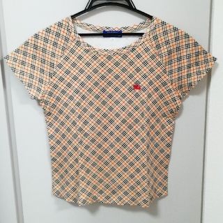 バーバリーブルーレーベル(BURBERRY BLUE LABEL)の【tom様専用】バーバリー・ブルーレーベル　チェック柄半袖Tシャツ　Mサイズ(Tシャツ(半袖/袖なし))