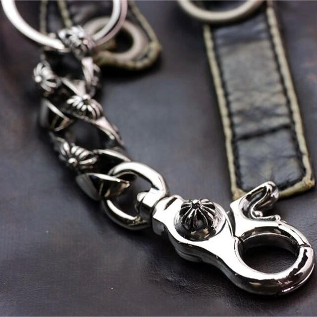 Chrome Hearts(クロムハーツ)のフローラル クロス キーチェーン キーホルダー ファンシークリップ　キーチェーン メンズのファッション小物(キーホルダー)の商品写真