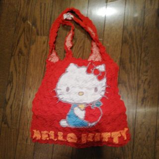 サンリオ　HELLO KITTY 　絞りバッグ(エコバッグ)