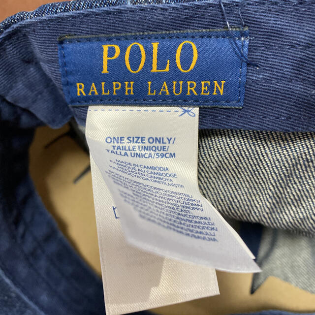 POLO RALPH LAUREN(ポロラルフローレン)のPOLO RALPH LAUREN DENIM CAP メンズの帽子(キャップ)の商品写真