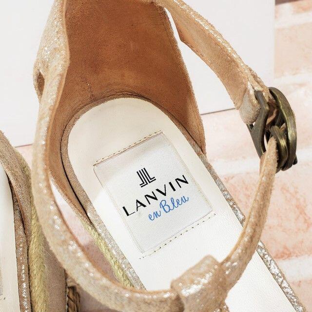 LANVIN en Bleu(ランバンオンブルー)のランバン オンブルー ☆ エスパドリーユ ウエッジソール サンダル 24 レディースの靴/シューズ(サンダル)の商品写真