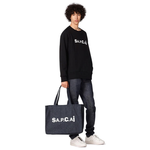 sacai(サカイ)の【新品】sacai APC トートバッグ サカイ アーペーセー apc ネイビー メンズのバッグ(トートバッグ)の商品写真