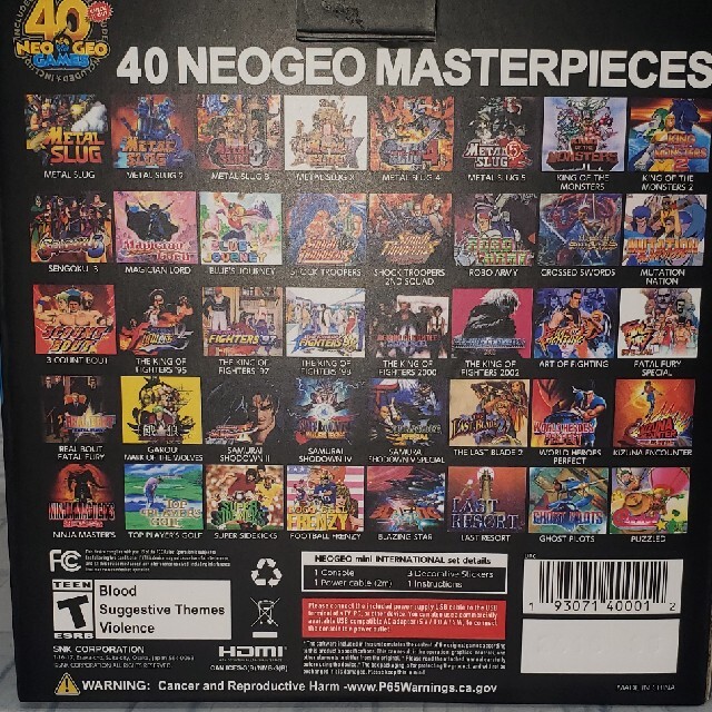 ネオジオミニ　インターナショナル版　NEOGEO mini