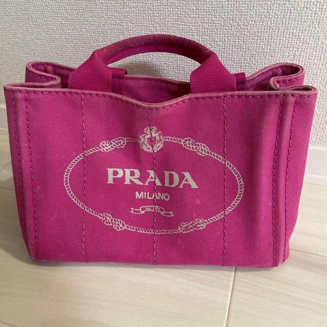 １着でも送料無料 PRADA - PRADA カナパS ピンク ハンドバッグ