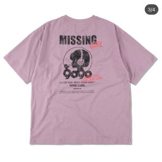 9090s　移動販売限定　Missing Girl Tee 紫　Tシャツ XL(Tシャツ/カットソー(半袖/袖なし))