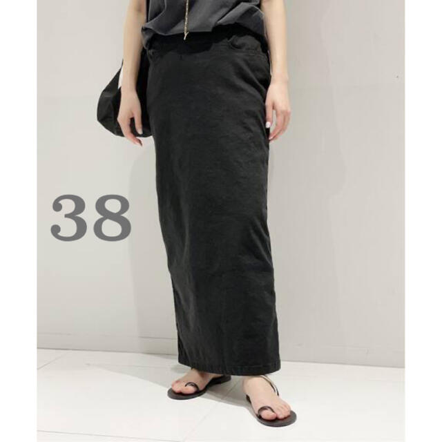 L'Appartement DEUXIEME CLASSE(アパルトモンドゥーズィエムクラス)のAP STUDIO ウォッシュタイトスカート レディースのスカート(ロングスカート)の商品写真