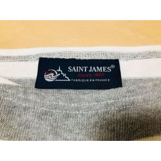 セントジェームス(SAINT JAMES)のセントジェームス 太ボーダー グレー(カットソー(長袖/七分))