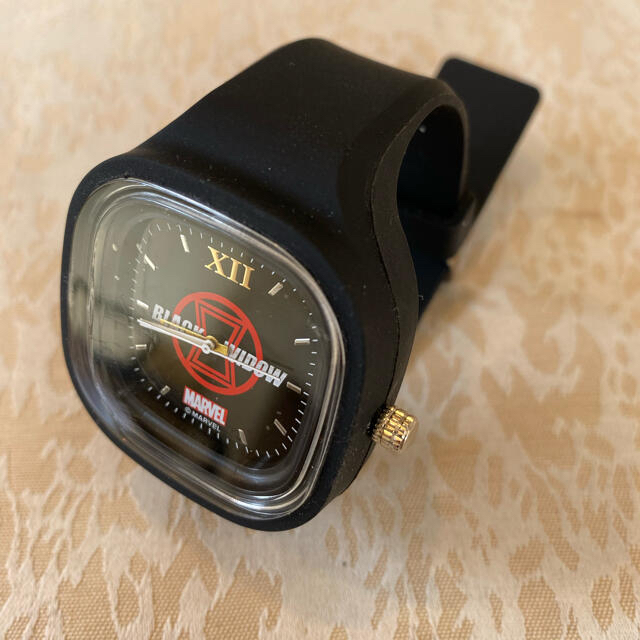 MARVEL(マーベル)の【カッコいい】マーベルのブラックウイドウの腕時計　新品未使用 メンズの時計(腕時計(アナログ))の商品写真