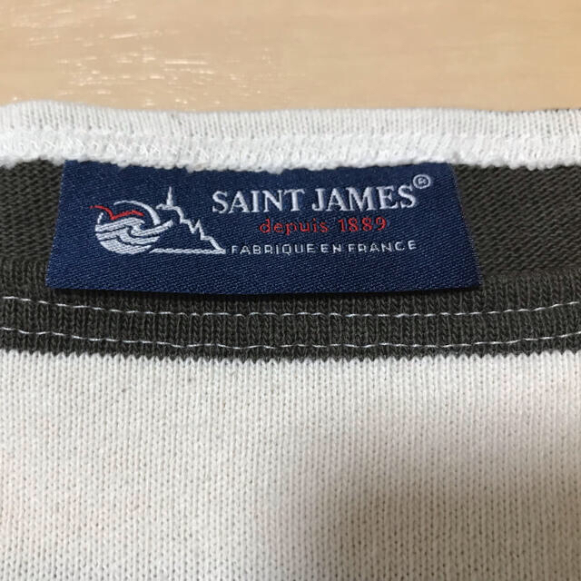 SAINT JAMES(セントジェームス)のセントジェームス 太ボーダー カーキ レディースのトップス(カットソー(長袖/七分))の商品写真