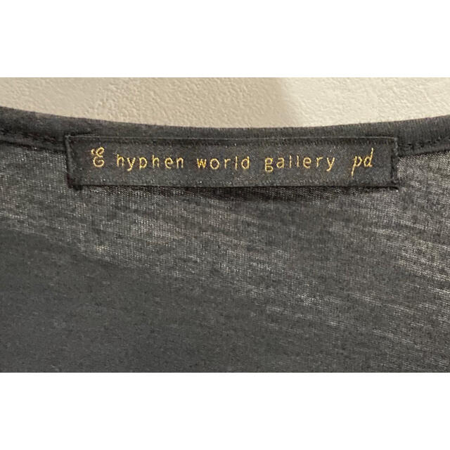 E hyphen world gallery(イーハイフンワールドギャラリー)のE hyphen world gallery pd ノースリーブ カットソー 黒 レディースのトップス(カットソー(半袖/袖なし))の商品写真