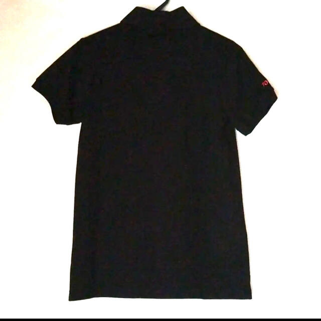 TOMMY HILFIGER(トミーヒルフィガー)のトミーヒルフィガー　ポロシャツ　ブラック　Mサイズ　#10 レディースのトップス(ポロシャツ)の商品写真