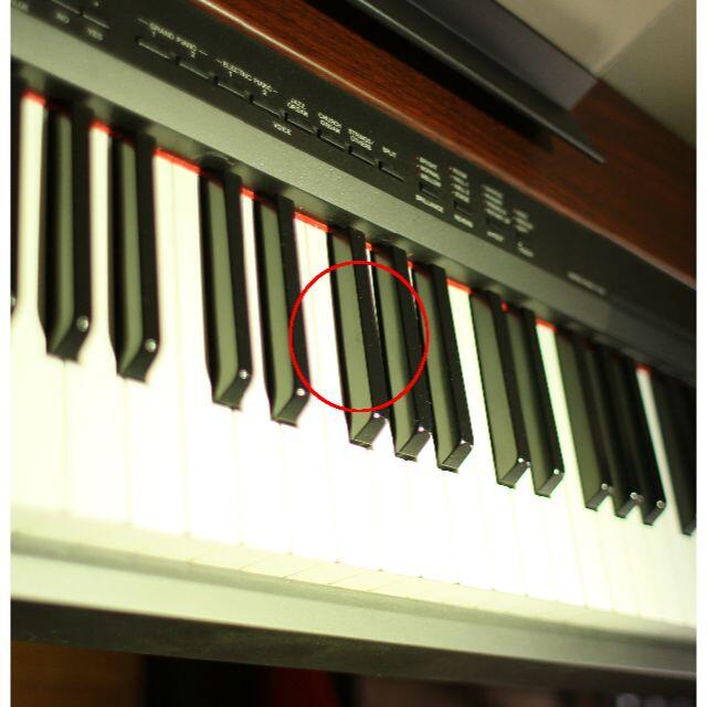 ヤマハ(ヤマハ)のYAMAHA 電子ピアノP-155(傷あり)、スタンド無し 楽器の鍵盤楽器(電子ピアノ)の商品写真