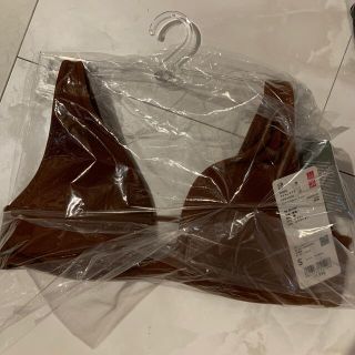 ユニクロ(UNIQLO)のユニクロ　マメ　コラボワイヤレスブラ　Sサイズ　ブラウン(ブラ)