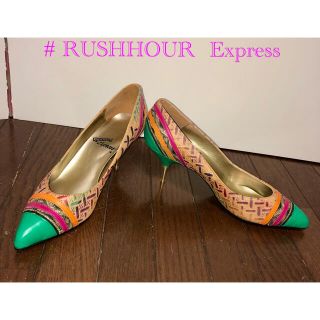 RUSHHOUR  Express  革　オシャレなヒール　未使用品　SPAIN(ハイヒール/パンプス)