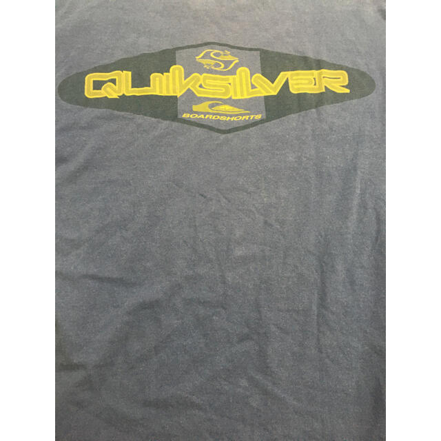 QUIKSILVER(クイックシルバー)の90's シングルステッチ MADEINUSA 両面プリント ネイビー 紺  メンズのトップス(Tシャツ/カットソー(半袖/袖なし))の商品写真