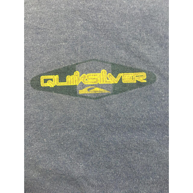 QUIKSILVER(クイックシルバー)の90's シングルステッチ MADEINUSA 両面プリント ネイビー 紺  メンズのトップス(Tシャツ/カットソー(半袖/袖なし))の商品写真