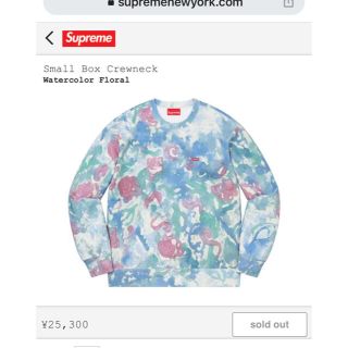 シュプリーム(Supreme)のシュプリーム スモール ボックス クルーネック "マルチ"(スウェット)