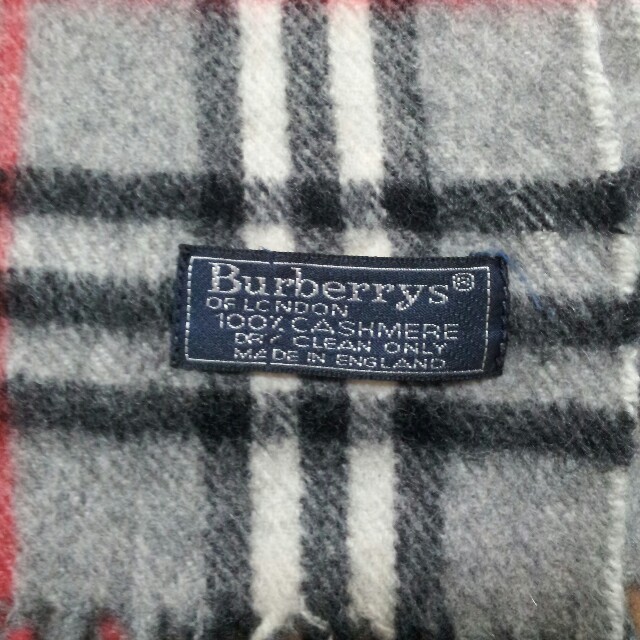 BURBERRY(バーバリー)のバーバリーカシミヤマフラー★グレー レディースのファッション小物(ストール/パシュミナ)の商品写真