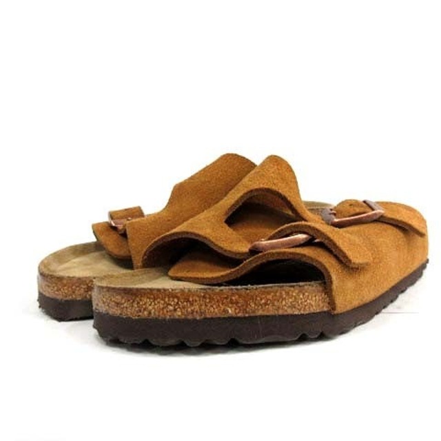 ビルケンシュトック BIRKENSTOCK サンダル スエード 22.5cm 茶