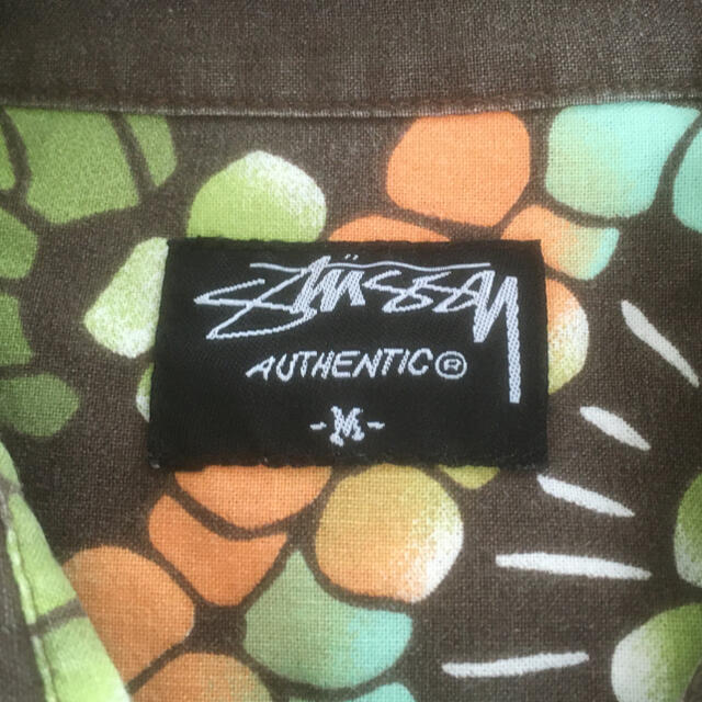 STUSSY(ステューシー)のステューシー　シャツ　アメリカ製　半袖シャツ　Mサイズ　チャプト購入品 メンズのトップス(シャツ)の商品写真