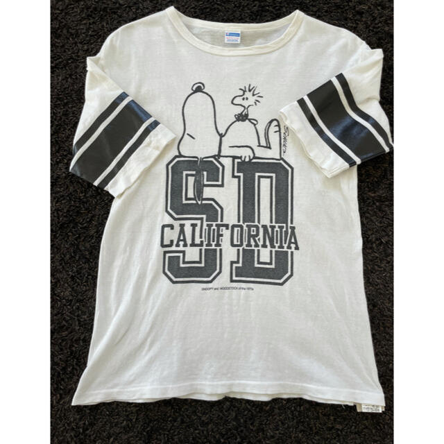 STANDARD CALIFORNIA(スタンダードカリフォルニア)のスタンダードカリフォルニア　プリントTシャツ　コラボ　Mサイズ　スヌーピー メンズのトップス(Tシャツ/カットソー(半袖/袖なし))の商品写真