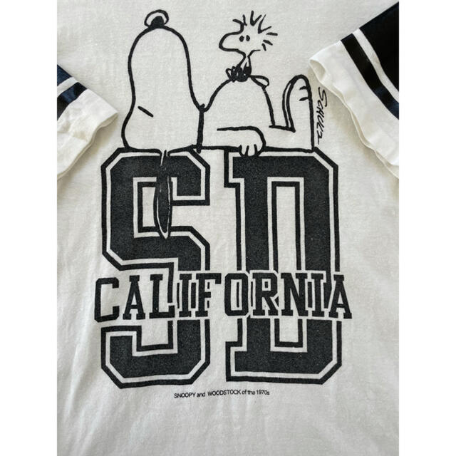 STANDARD CALIFORNIA(スタンダードカリフォルニア)のスタンダードカリフォルニア　プリントTシャツ　コラボ　Mサイズ　スヌーピー メンズのトップス(Tシャツ/カットソー(半袖/袖なし))の商品写真