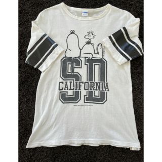 スタンダードカリフォルニア(STANDARD CALIFORNIA)のスタンダードカリフォルニア　プリントTシャツ　コラボ　Mサイズ　スヌーピー(Tシャツ/カットソー(半袖/袖なし))