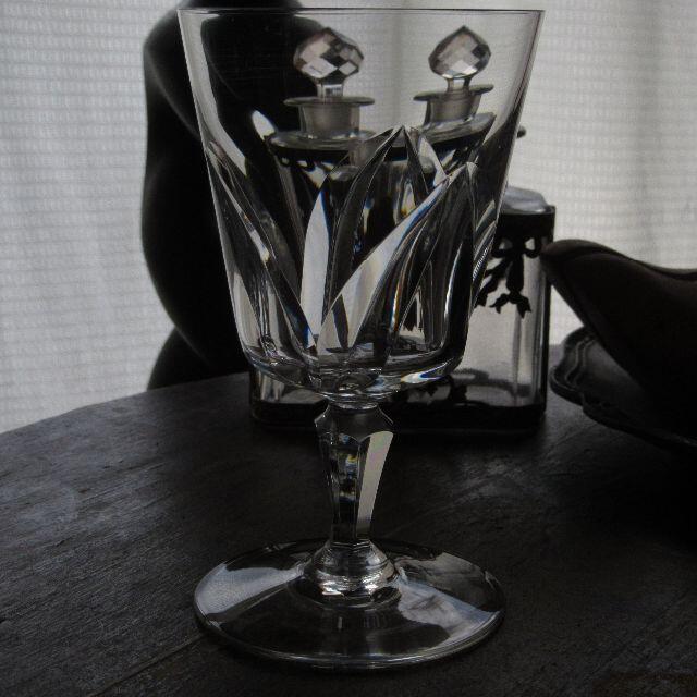 オールドバカラ 1958-1973年「Chartres」ワイングラス③ グラス+カップ