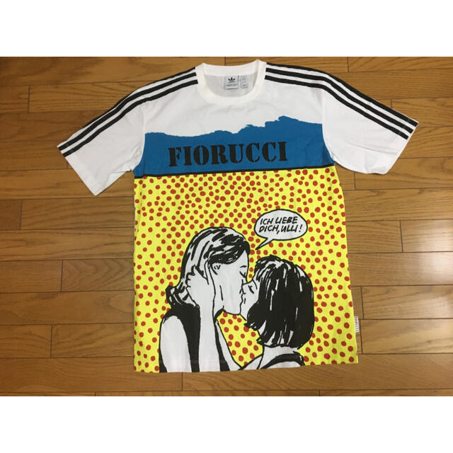 中古アディダス×fiorucciコラボ半袖Ｔシャツ白ワンピースＳフィオルッチ レディースのワンピース(ミニワンピース)の商品写真