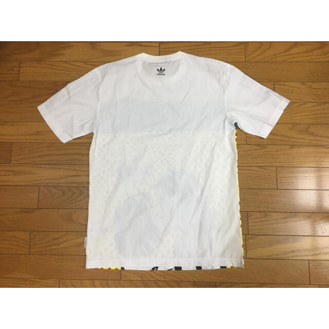 中古アディダス×fiorucciコラボ半袖Ｔシャツ白ワンピースＳフィオルッチ レディースのワンピース(ミニワンピース)の商品写真