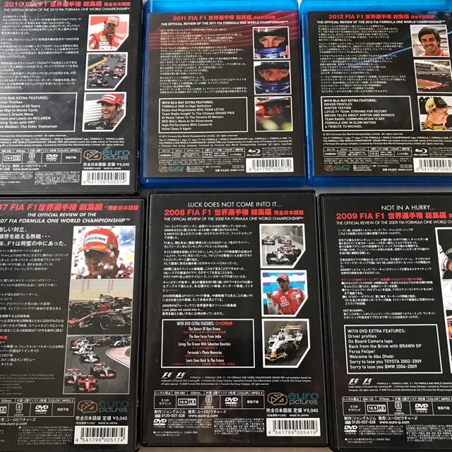中古美品 by たか's shop｜ラクマ F1世界選手権2007〜2012年DVD&Blu-rayセットの通販 新品人気