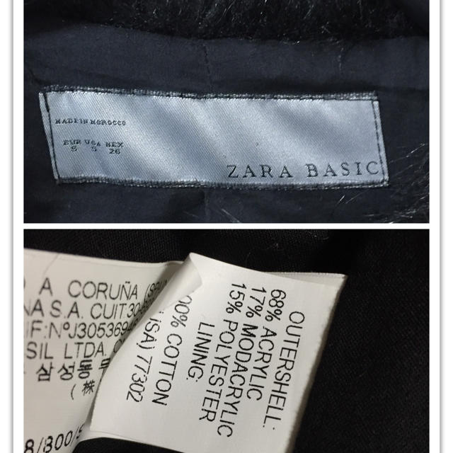 ZARA(ザラ)のザラ ファーベスト 黒 レディースのトップス(ベスト/ジレ)の商品写真