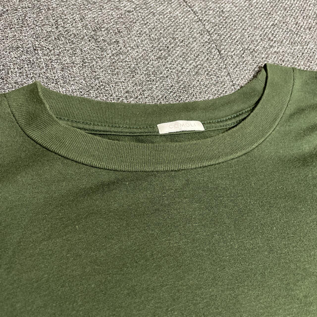 COMOLI(コモリ)のCOMOLI コモリ 裏毛半袖クルー 半袖Tシャツ カーキ サイズ1 メンズのトップス(Tシャツ/カットソー(半袖/袖なし))の商品写真