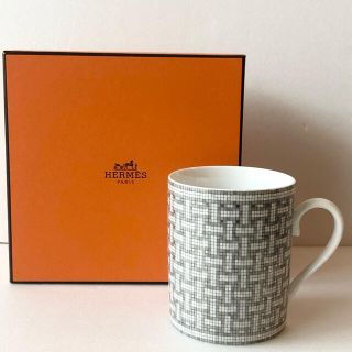 エルメス(Hermes)のエルメス HERMES モザイク24 プラチナ マグカップ　コップ　食器(食器)