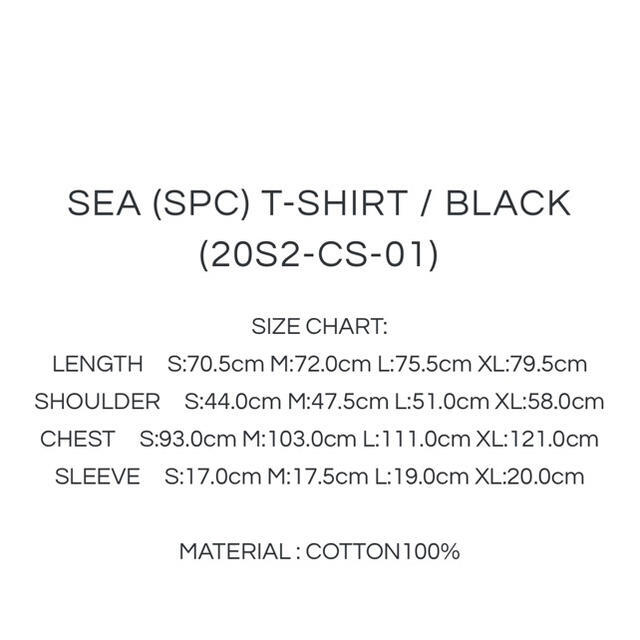 SEA(シー)のWIND AND SEA (SPC) T-SHIRT L Tシャツ 黒 新品 メンズのトップス(Tシャツ/カットソー(半袖/袖なし))の商品写真