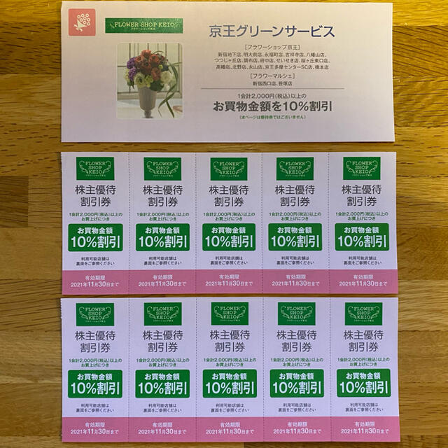フラワーショップ京王 フラワーマルシェ 10 割引券 10枚の通販 By Minappe S Shop ラクマ フラワーショップ京王 フラワーマルシェ 10 割引券 10枚の通販 By Minappe S Shop ラクマ