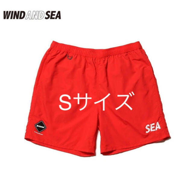 F.C.R.B WIND AND SEA SHORT PANTS 赤 Sサイズ-