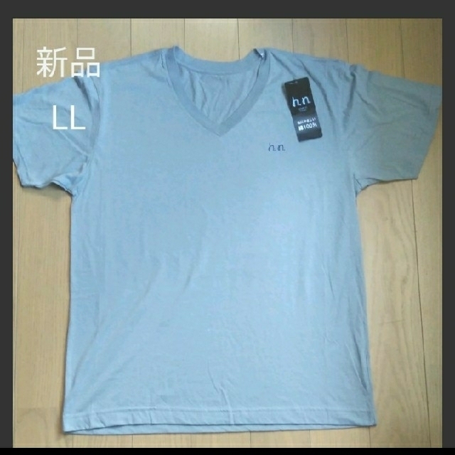 【新品】グレー　VネックTシャツ メンズのトップス(Tシャツ/カットソー(半袖/袖なし))の商品写真