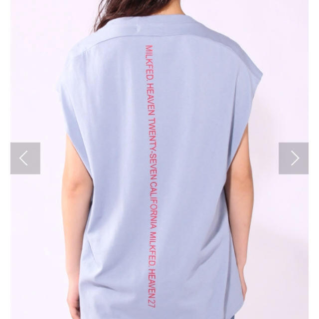 MILKFED.(ミルクフェド)の新品 ミルクフェド  バックロゴノースリトップス レディースのトップス(Tシャツ(半袖/袖なし))の商品写真