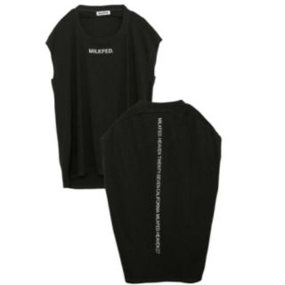 ミルクフェド(MILKFED.)の新品 ミルクフェド  バックロゴノースリトップス(Tシャツ(半袖/袖なし))